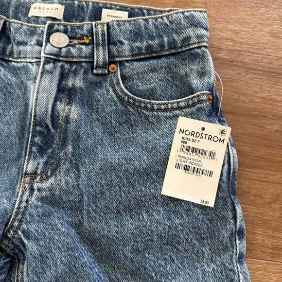 Pacsun Boys Straight Jeans NWT size 7 - Picture 3 of 4